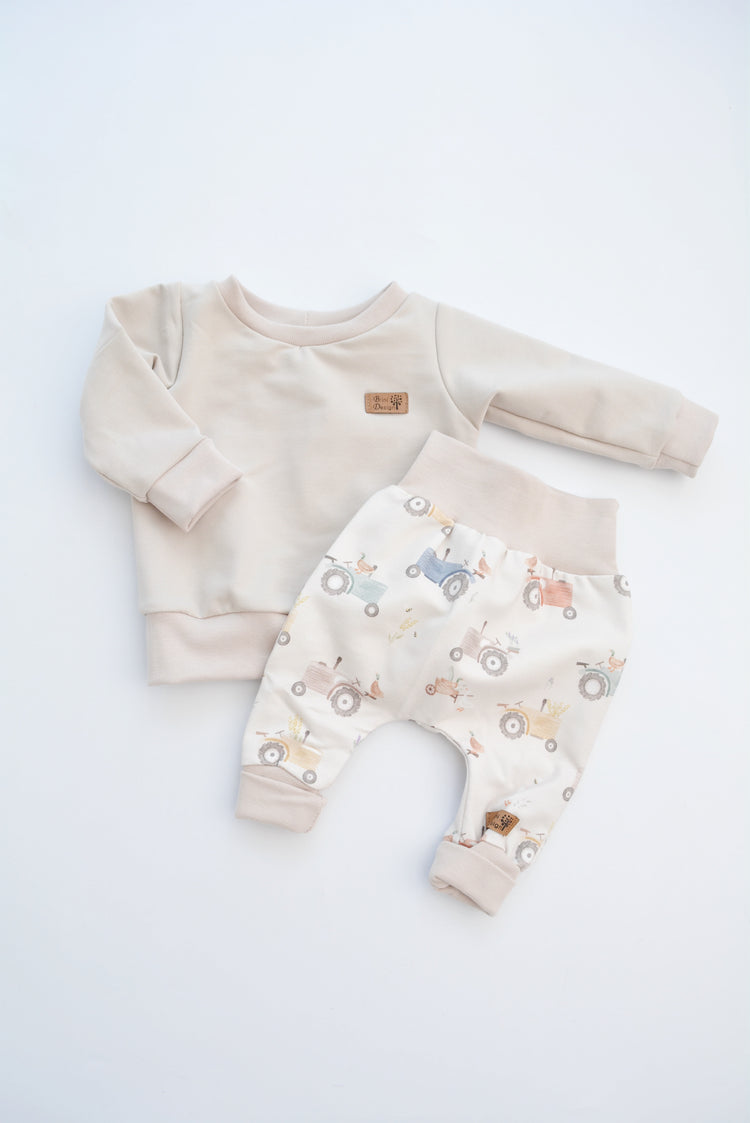 Outfit „Traktor“ (Sweater & Hose) Gr. 62