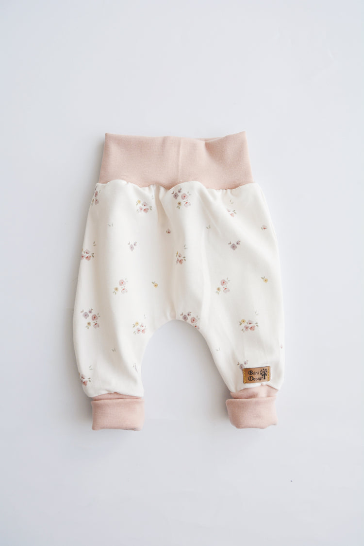 Hose "Blumen" rose Gr. 56