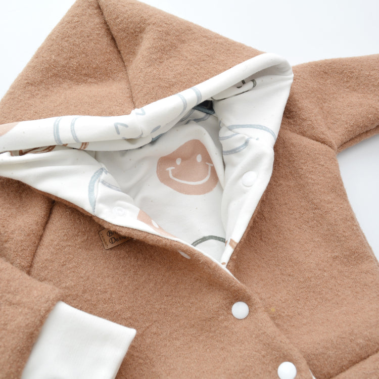 Walkjacke "Smile" braun Gr. 74