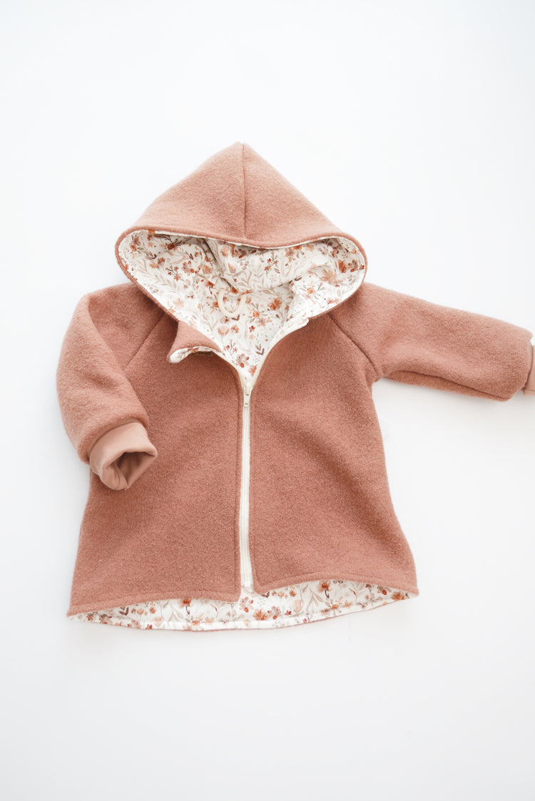 Walkjacke "Watercolor“ lehmrosa Gr. 98