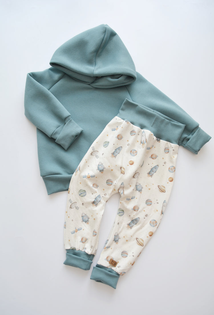 Hoodie petrol & Hose „Im Weltall“ Gr. 98/104