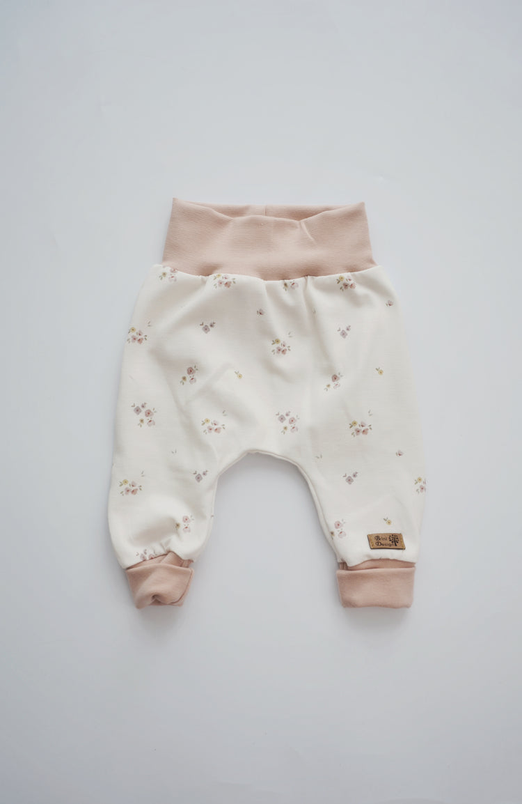 Hose "Blumen" rose Gr. 62