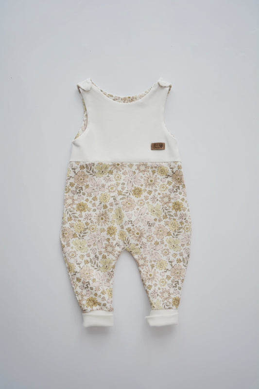 Strampler "Flowers" ecru Gr. 68