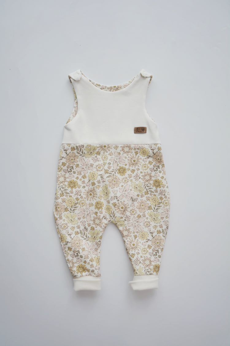 Strampler "Flowers" ecru Gr. 68