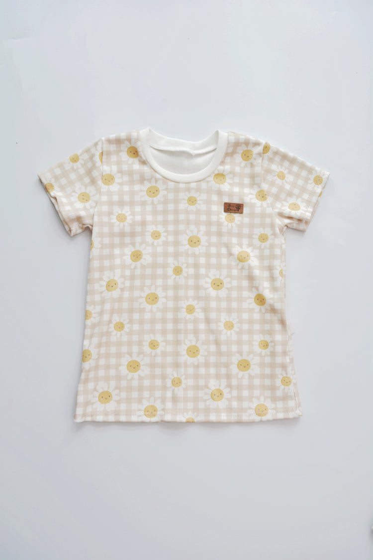 Shirt kurzarm Blumen Gr. 110