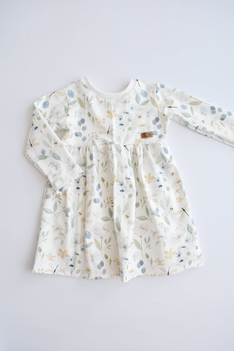 Kleid kurz "Blumen" Gr. 104