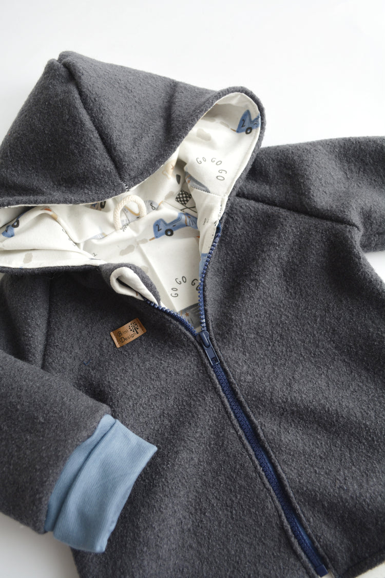 Walkjacke "Rennautos“ Gr. 92