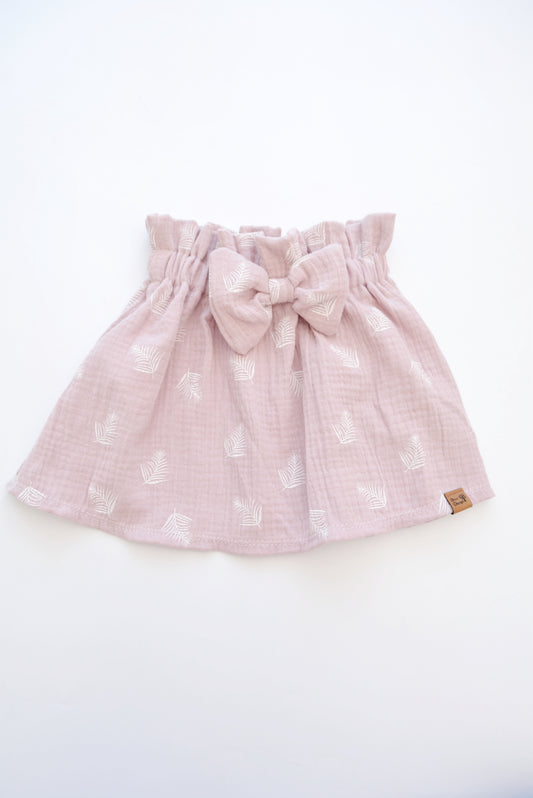 Musselin Rock Paperbag „Federn" Gr. 86