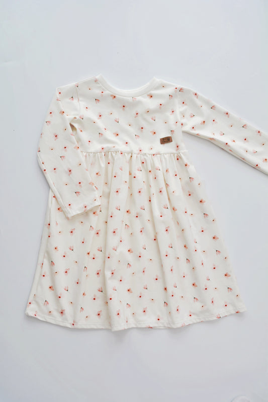 Kleid "Blumen aquarell" Gr. 110