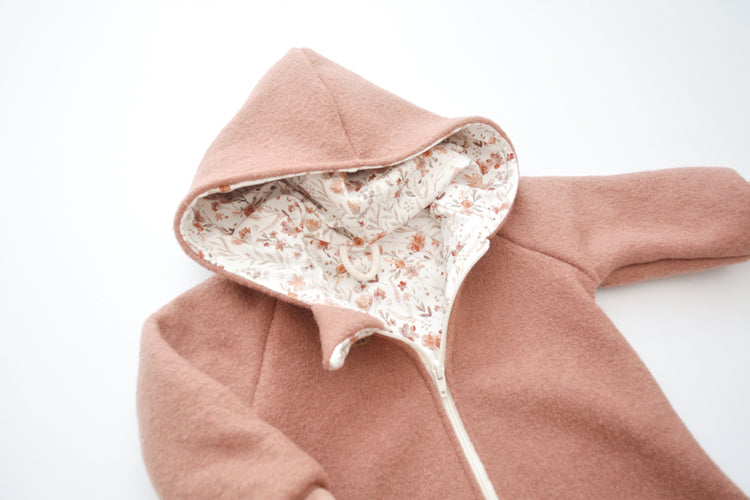 Walkjacke "Watercolor“ lehmrosa Gr. 98