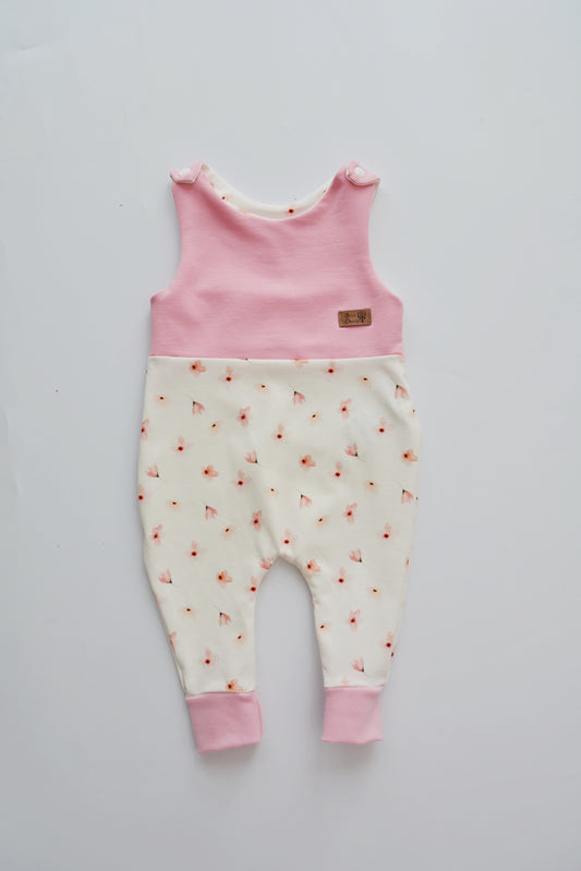 Strampler "Blumen" pink Gr. 62