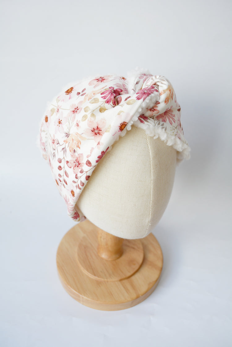 Haarband gefüttert „Flowers" KU ca. 52 cm