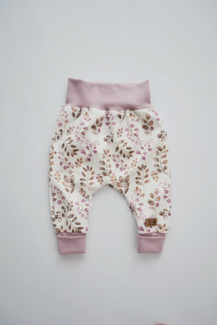 Hose "Blumen" rose Gr. 62