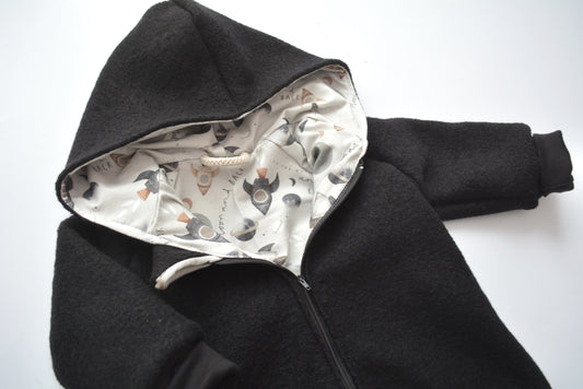 Walkoverall "Im Weltall" schwarz Gr. 86