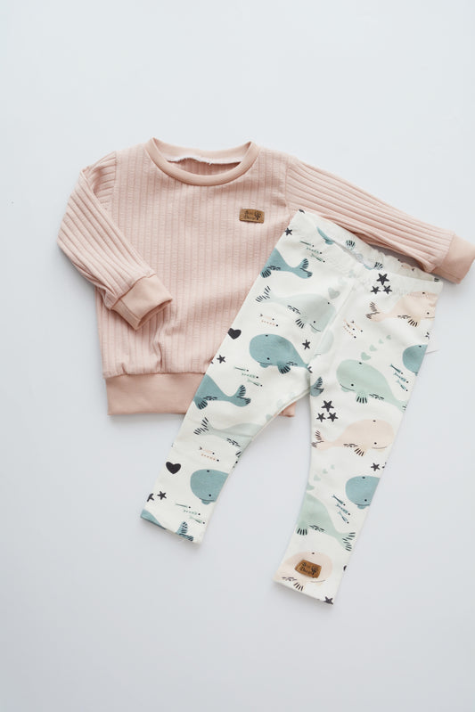 Outfit "Wale" (Sweater & Legging) Gr. 62/68